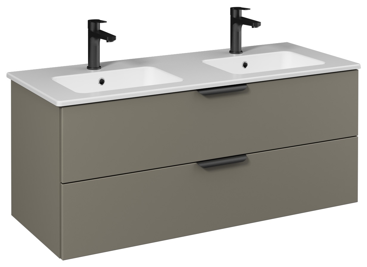 LIV Lavabo Dolabı Çift Çekmece 120cm (10SL50121 Çift Hazneli dahil) Lava 