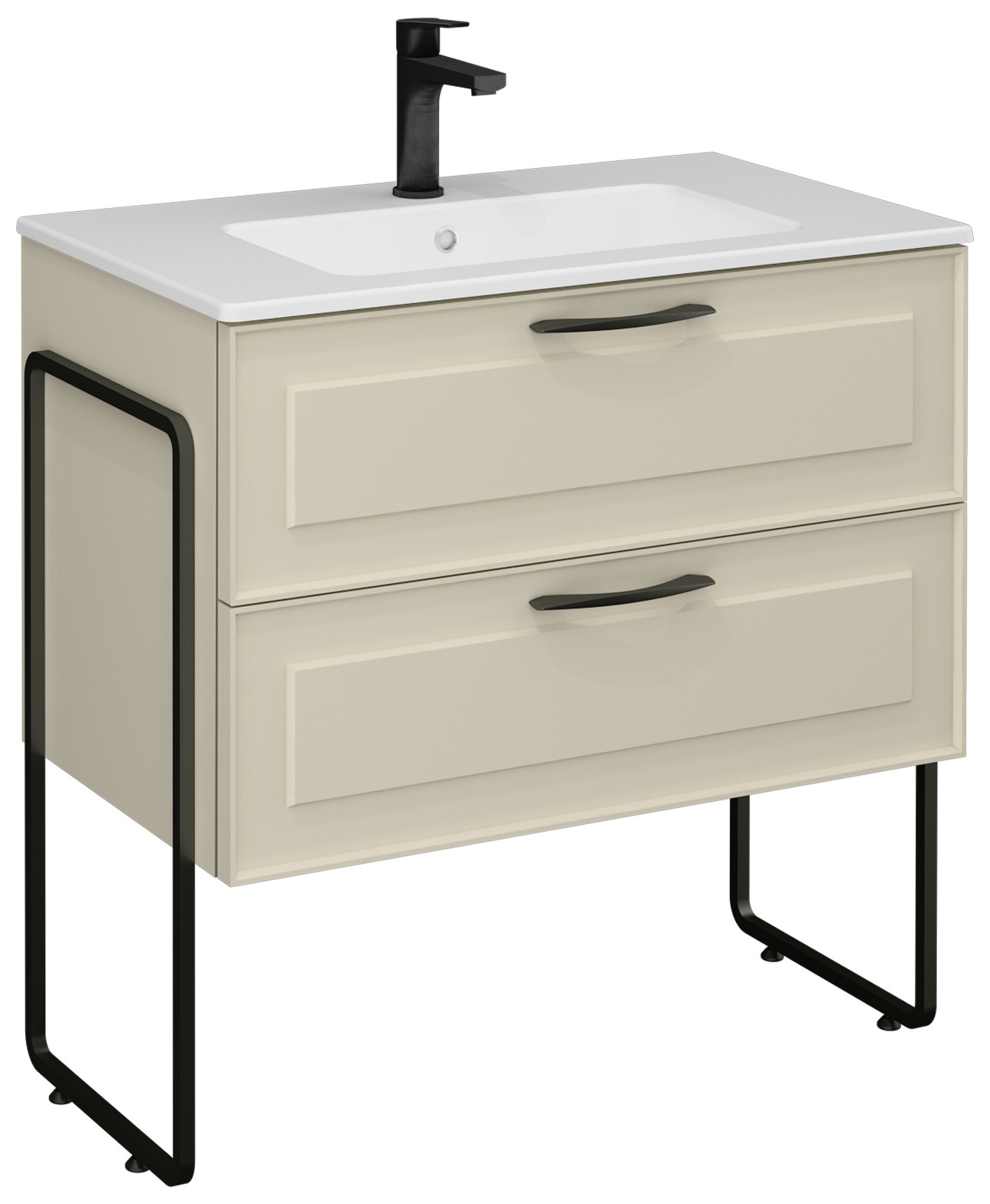 MODESTO 80 cm Lavabo Dolabı, Tereyağ Sarısı (10SL51081 dahil)