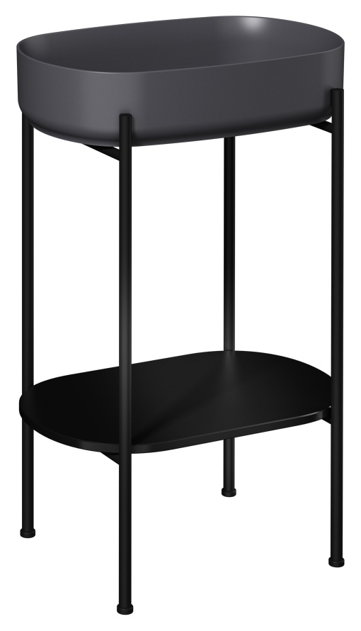 Puno 55cm Lavabo Ünitesi (10NF65055-2Cdahil) Siyah