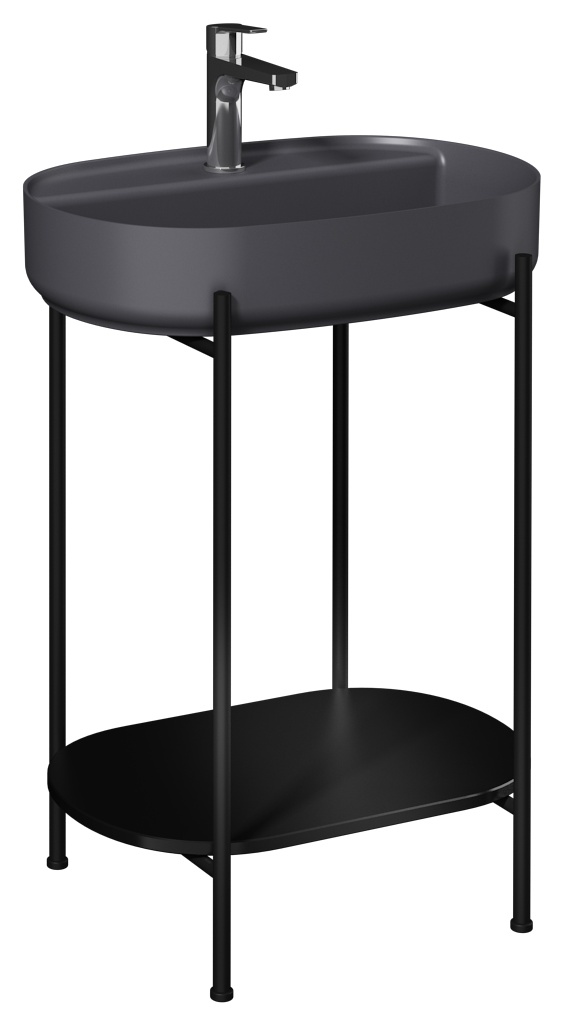 Puno 60cm Lavabo Ünitesi (10NF65060-2Cdahil) Siyah