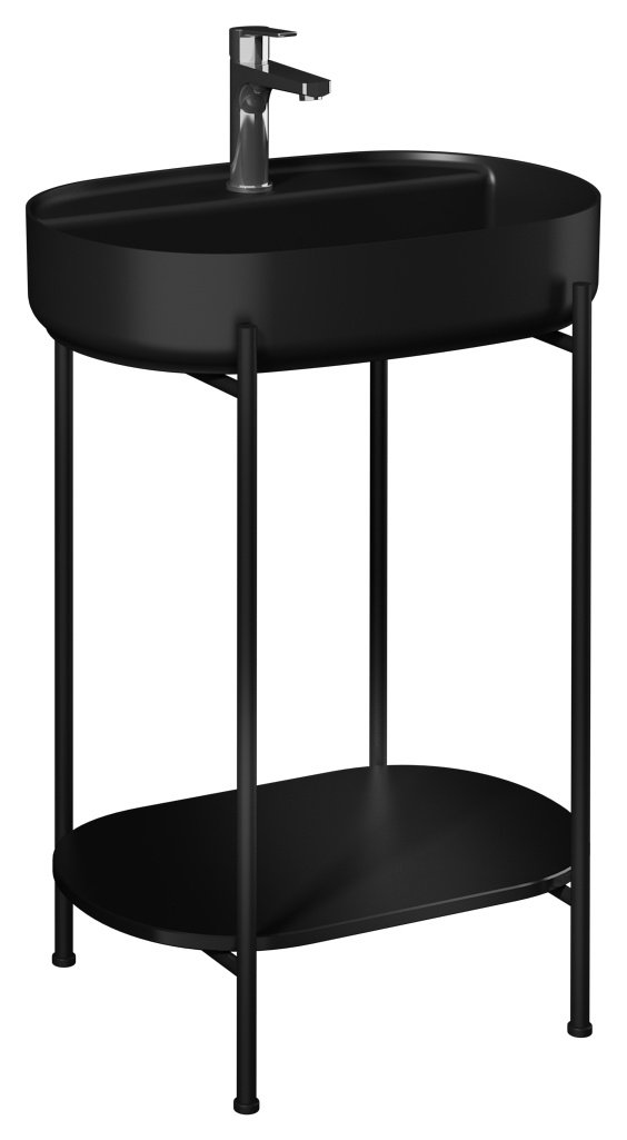 Puno 60cm Lavabo Ünitesi (10NF65060-2Ndahil) Siyah