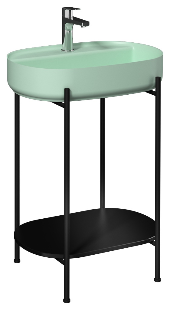 Puno 60cm Lavabo Ünitesi (10NF65060-2Tdahil) Siyah