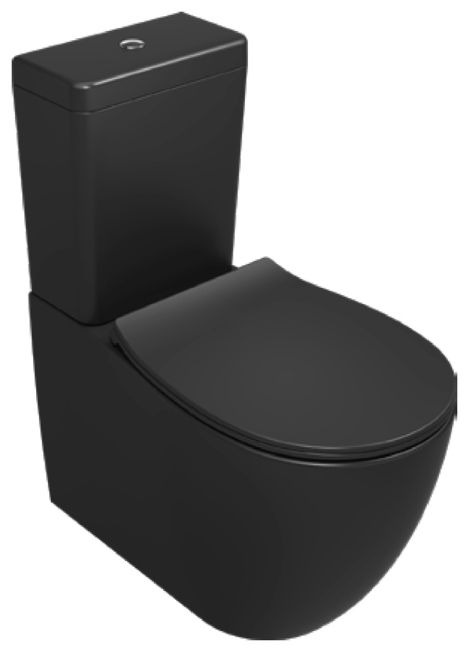 Sentimenti NEO DUE Rimless Duvara Sıfır Klozet, Siyah