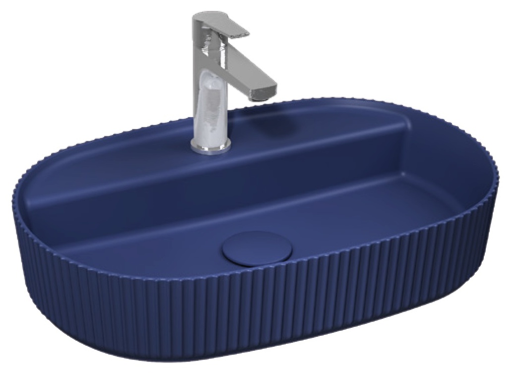 Sintesi Tezgah Üstü Lavabo 60 cm Isvea Mavisi