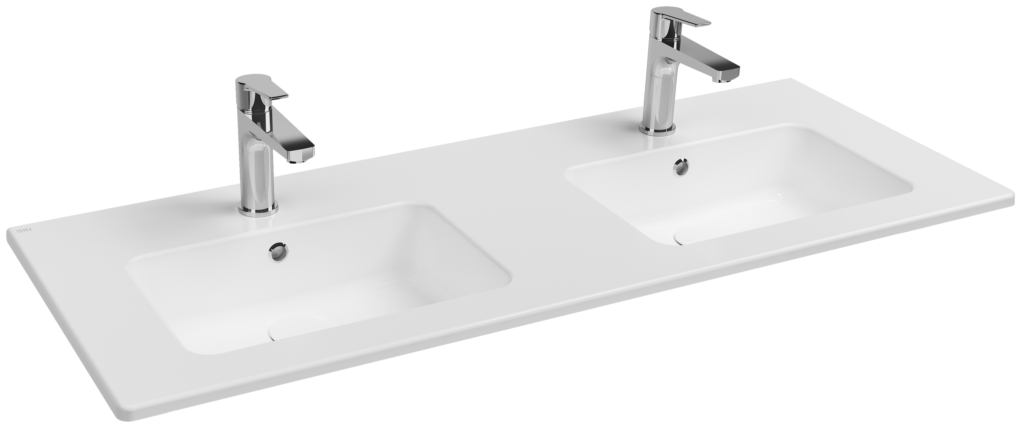Sistema T Flat Lavabo 121 cm Çift Hazneli