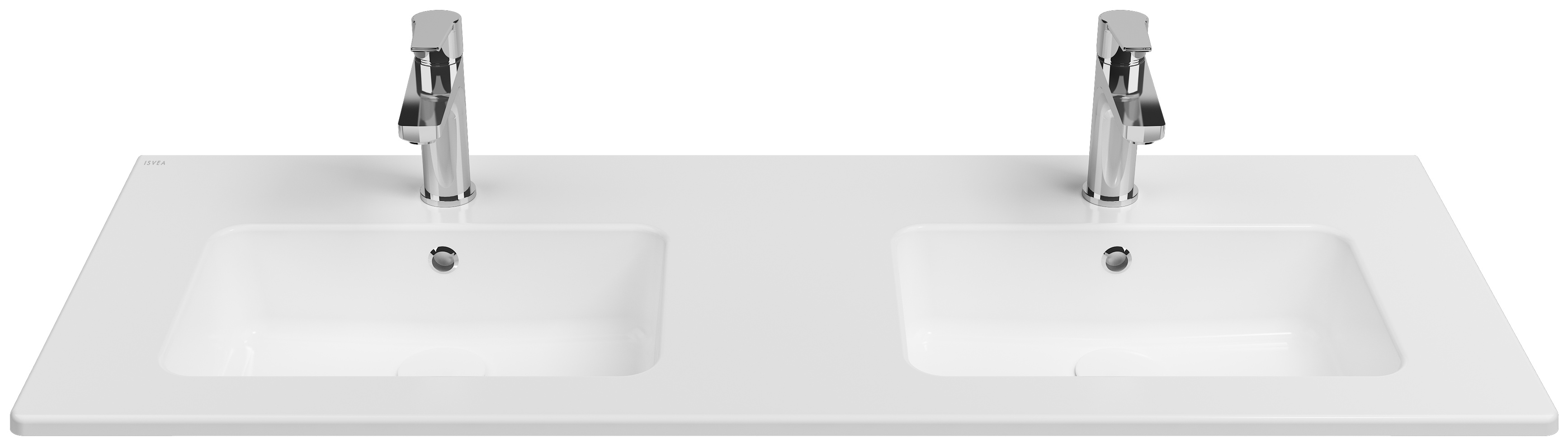 Sistema T Flat Lavabo 121 cm Çift Hazneli