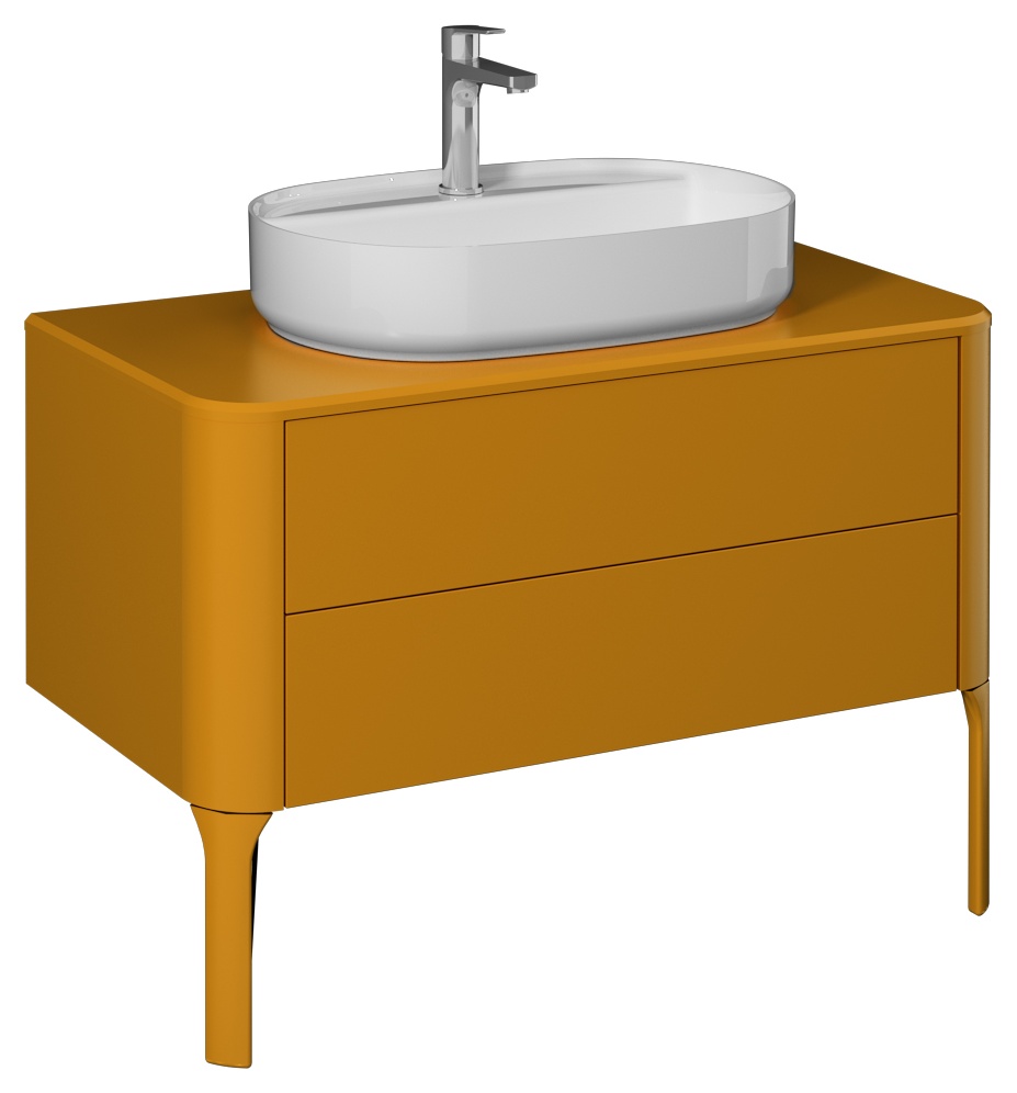 Sogno 100 cm Lavabo Dolabı (10NF65060 Beyaz dahil) Amber