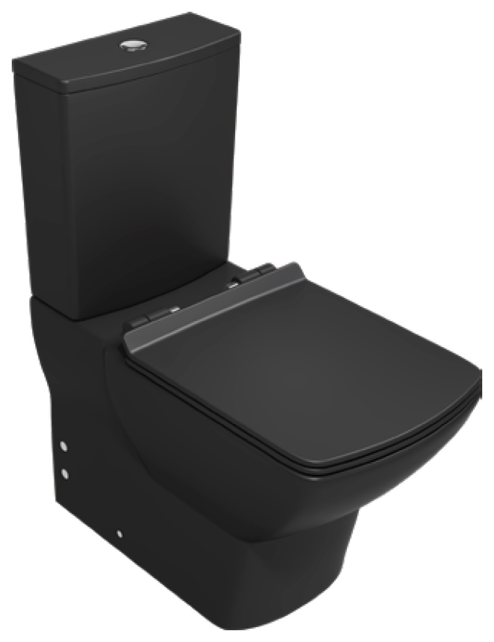 Soluzione VI Duvara Sıfır Klozet, Siyah