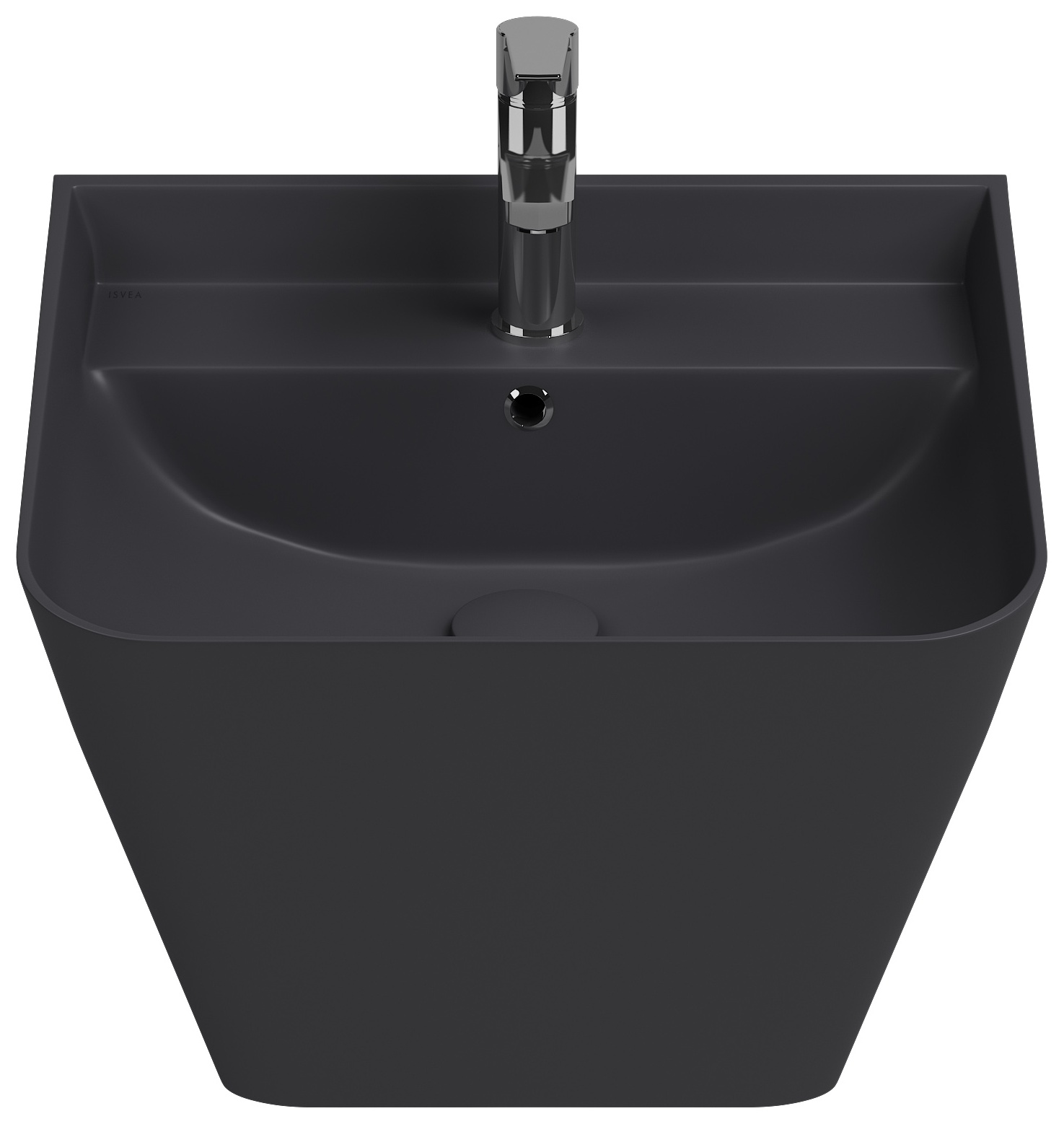Sott Aqua Asma Monoblok Lavabo 50 cm Antrasit