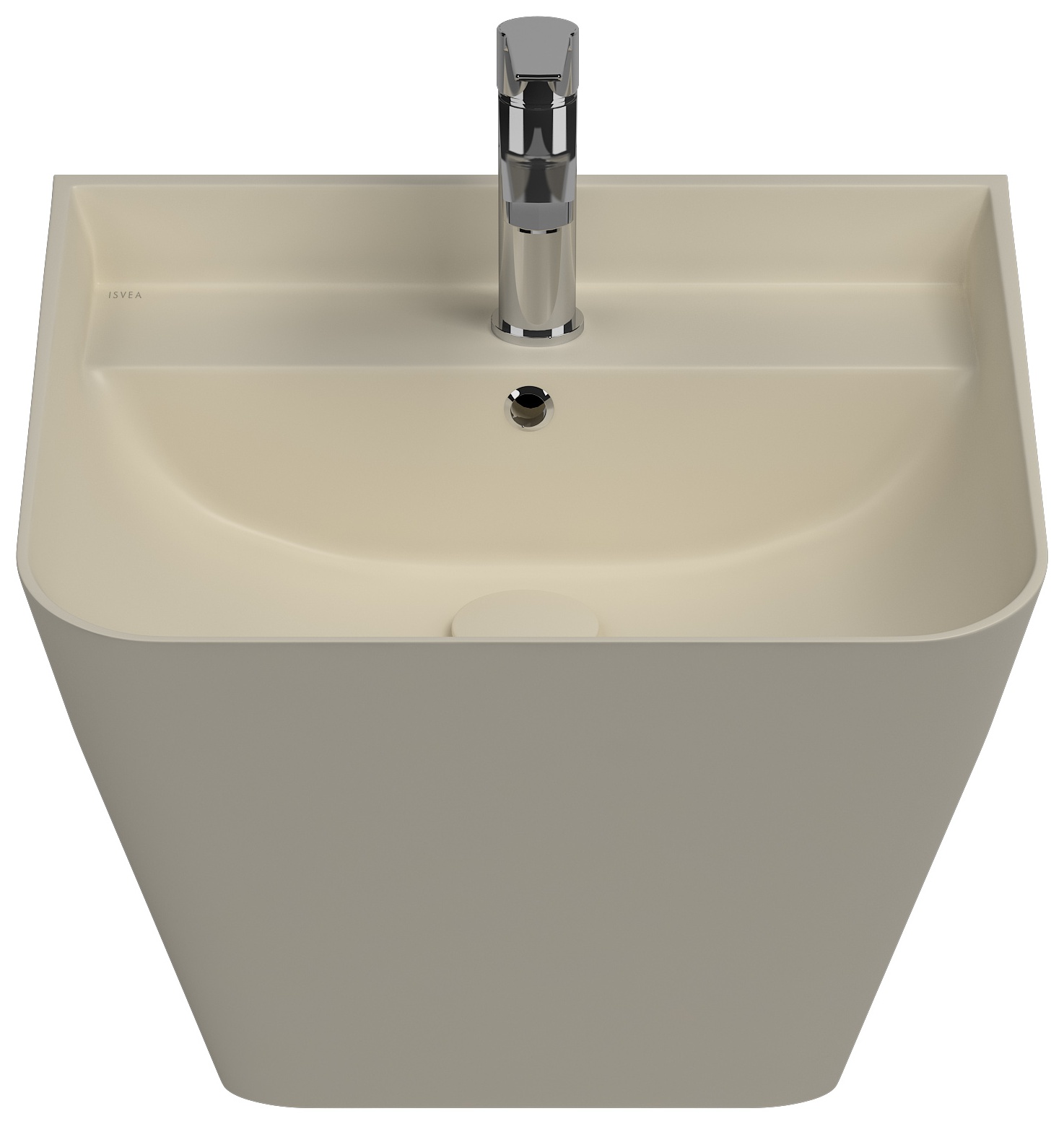 Sott Aqua Asma Monoblok Lavabo 50 cm Fildişi