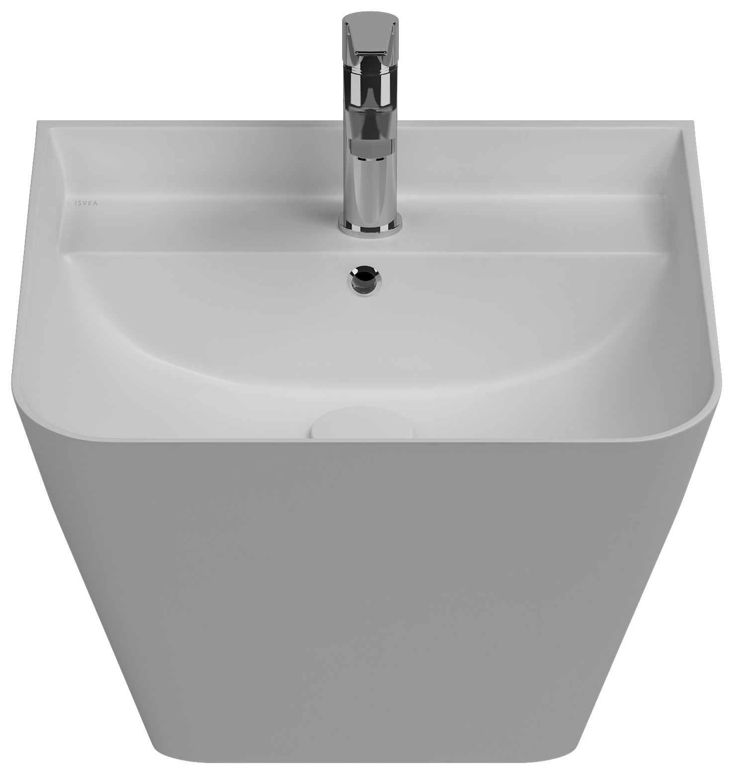 Sott Aqua Asma Monoblok Lavabo 50 cm Mat Beyaz