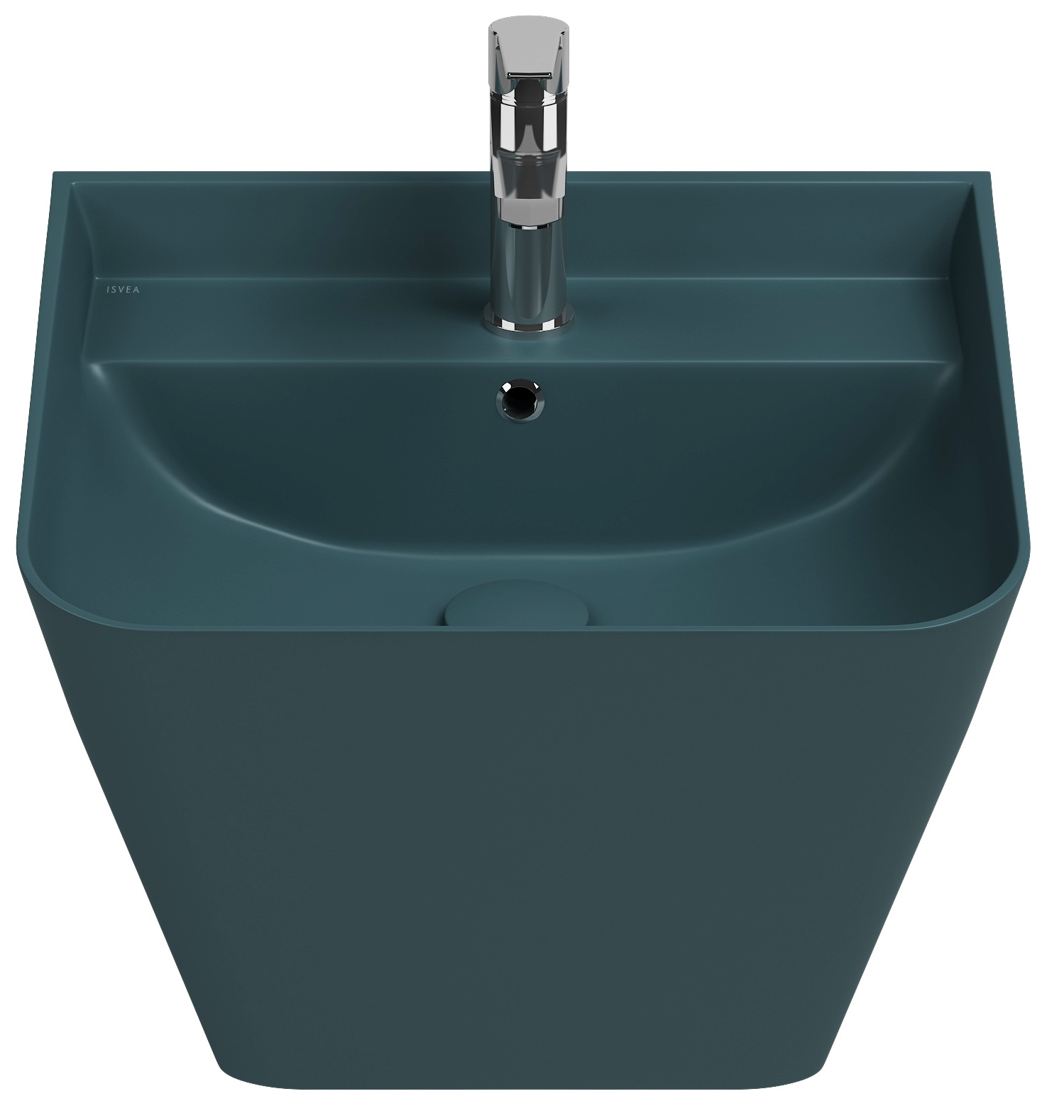 Sott Aqua Asma Monoblok Lavabo 50 cm Petrol Yeşili
