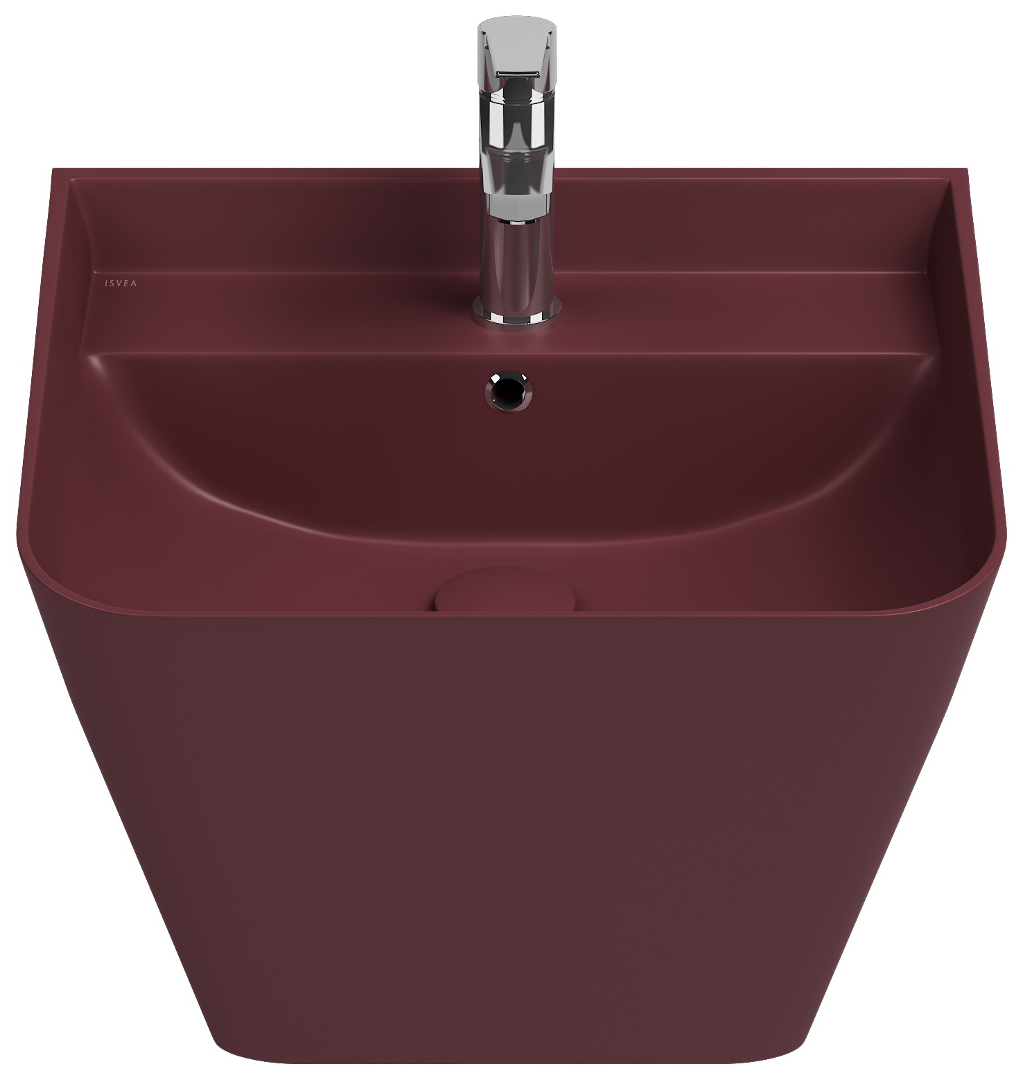Sott Aqua Asma Monoblok Lavabo 50 cm Rustik Bordo