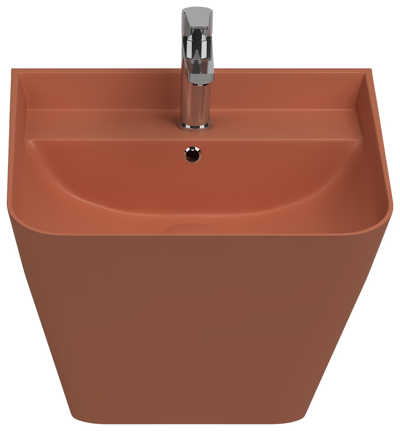 Sott Aqua Asma Monoblok Lavabo 50 cm Terracotta