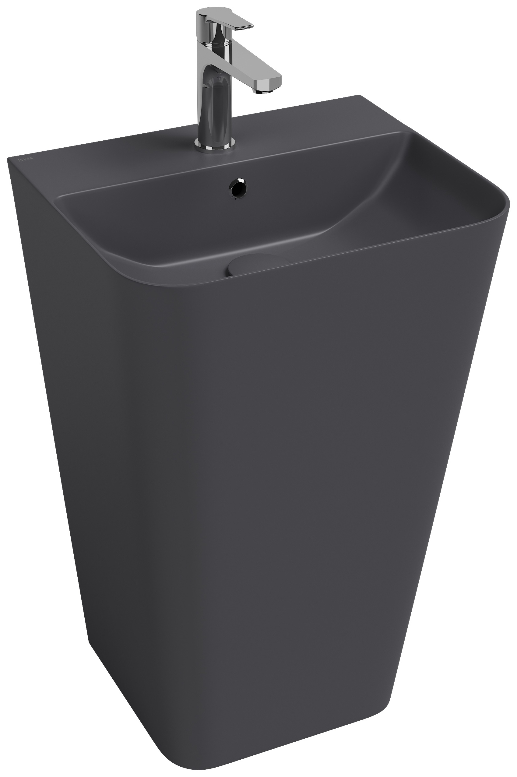 Sott Aqua Monoblok Yerden Lavabo 50 cm Antrasit