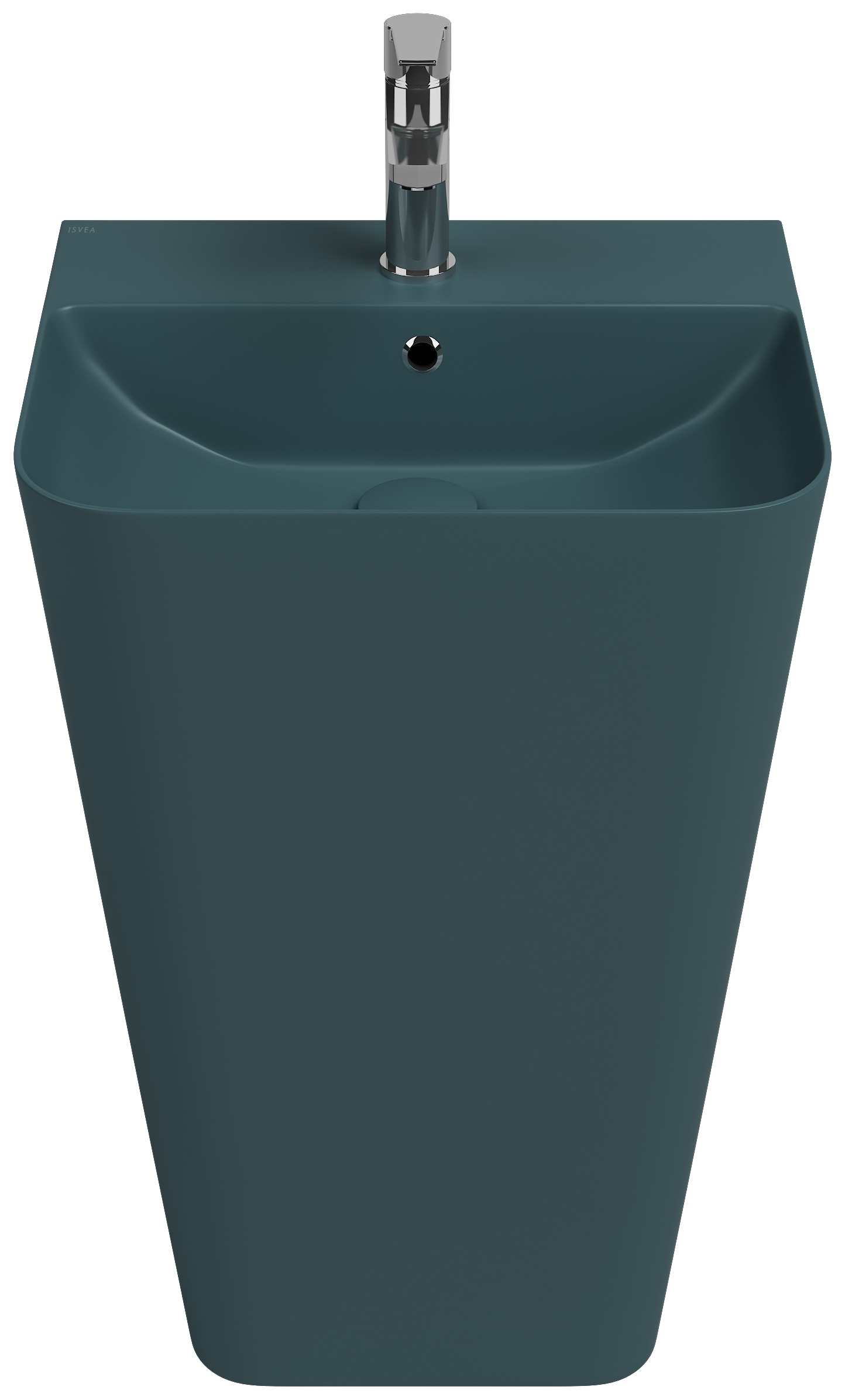 Sott Aqua Monoblok Yerden Lavabo 50 cm Petrol Yeşili
