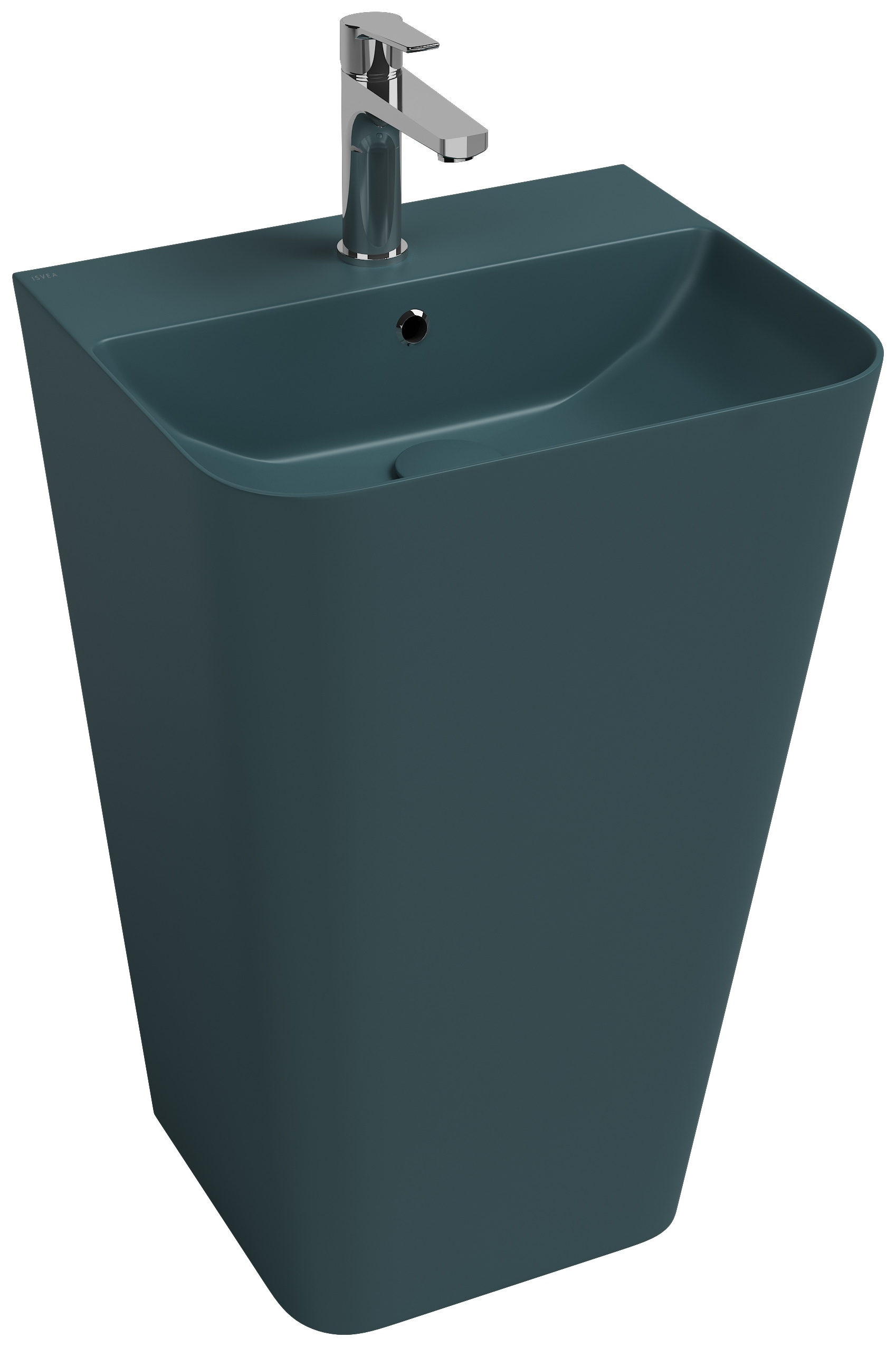 Sott Aqua Monoblok Yerden Lavabo 50 cm Petrol Yeşili