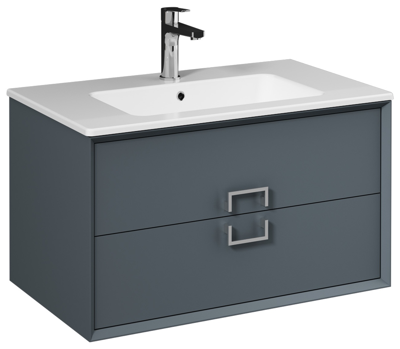 STEPP 80 cm Lavabo Dolabı, Antrasit (10SL51081 dahil)