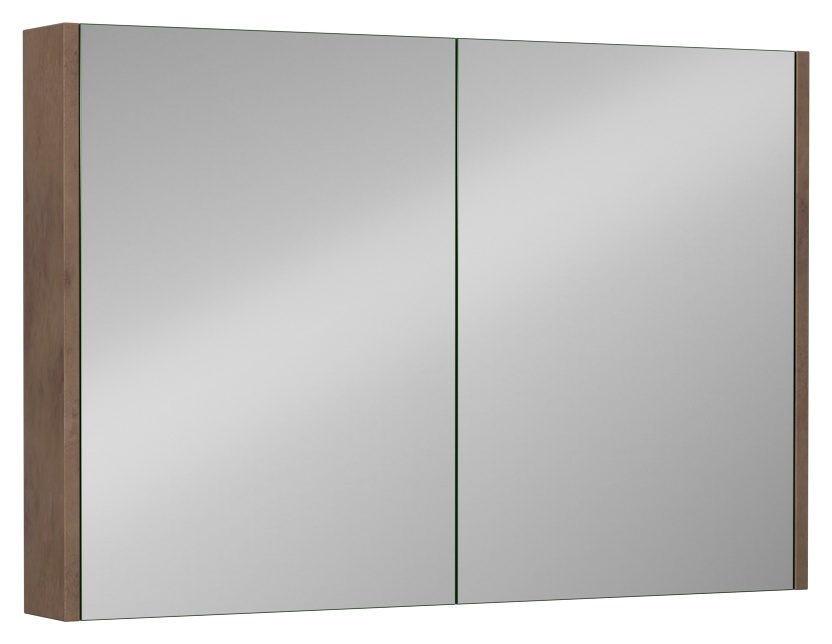 Trio + Dolaplı Ayna 100 cm Retro Bronz