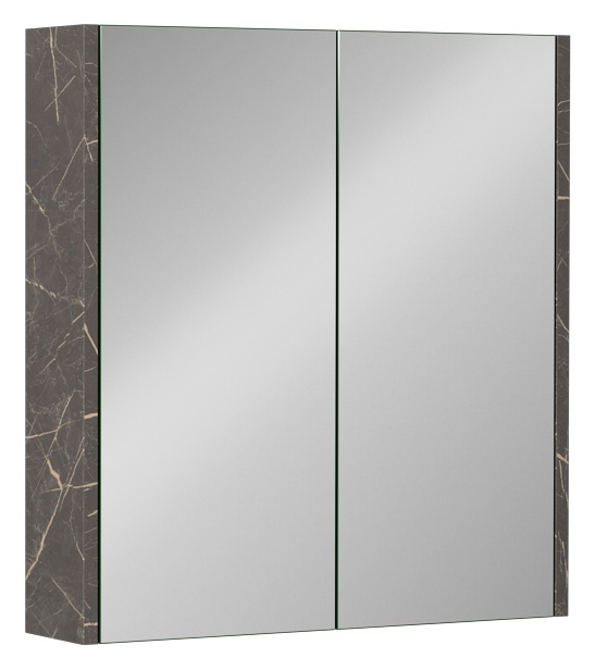 Trio Dolaplı Ayna 65 cm Latin Mermer