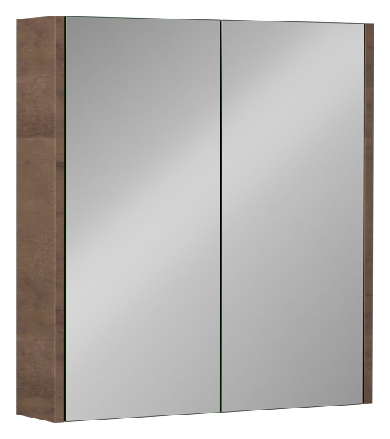 Trio Dolaplı Ayna 65 cm Retro Bronz