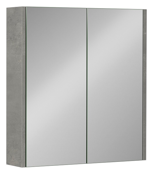 Trio Dolaplı Ayna 65 cm Retro Gümüş