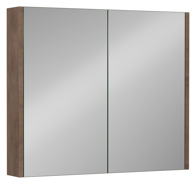 Trio + Dolaplı Ayna 80 cm Retro Bronz