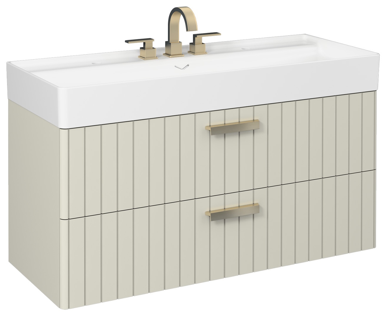 Vea Lavabo Dolabı 120 cm Taş Gri (10VA50121 dahil)