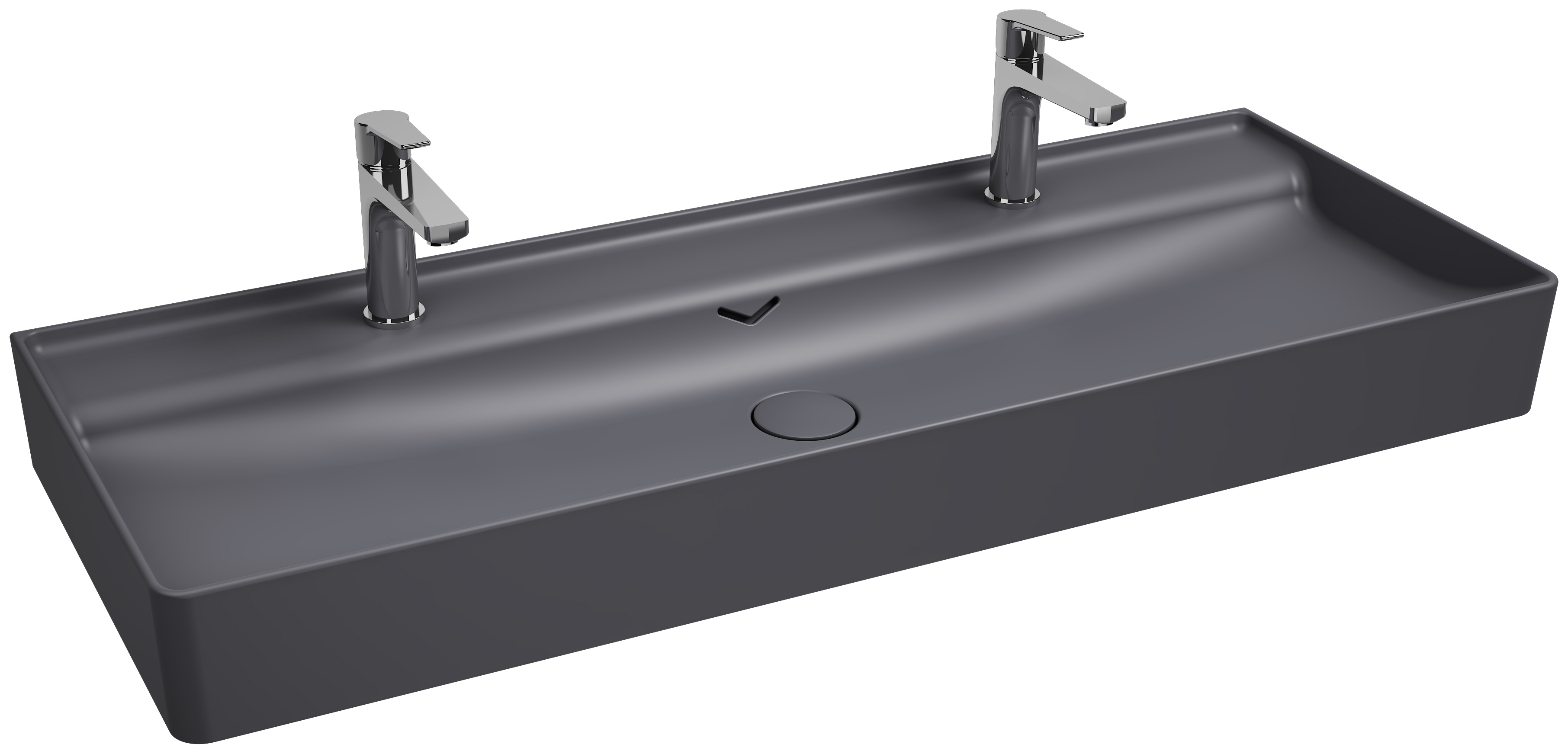 Vea Tezgah Üstü Lavabo 121 cm Antrasit