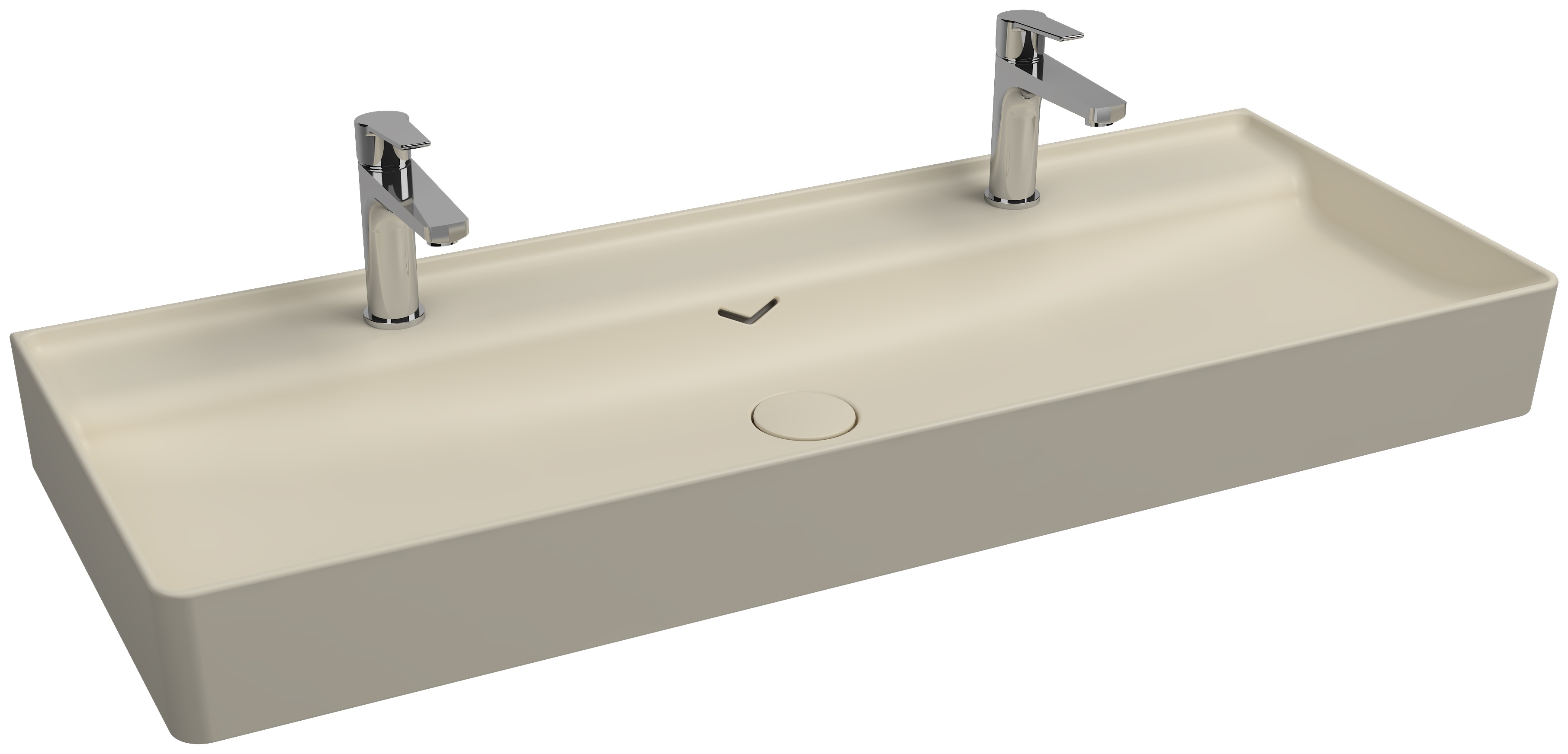 Vea Tezgah Üstü Lavabo 121 cm Fildişi