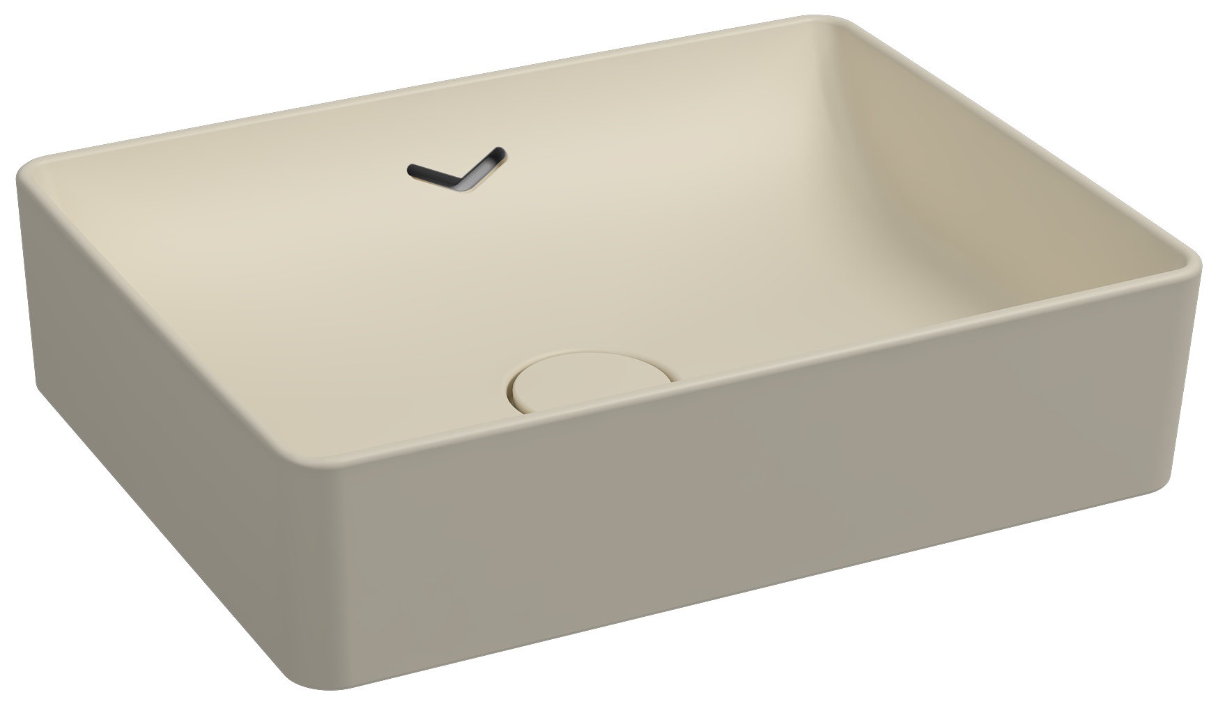 Vea Tezgah Üstü Lavabo 50 cm Fildişi