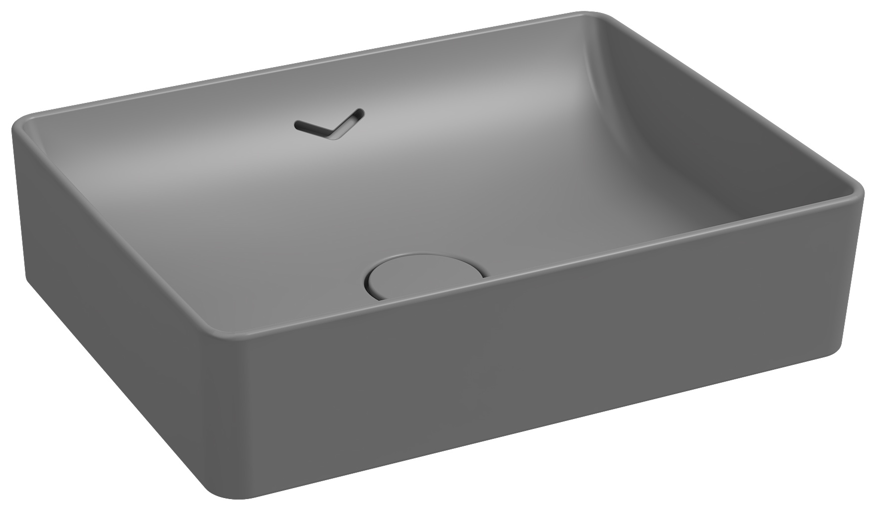 Vea Tezgah Üstü Lavabo 50 cm Taş Gri