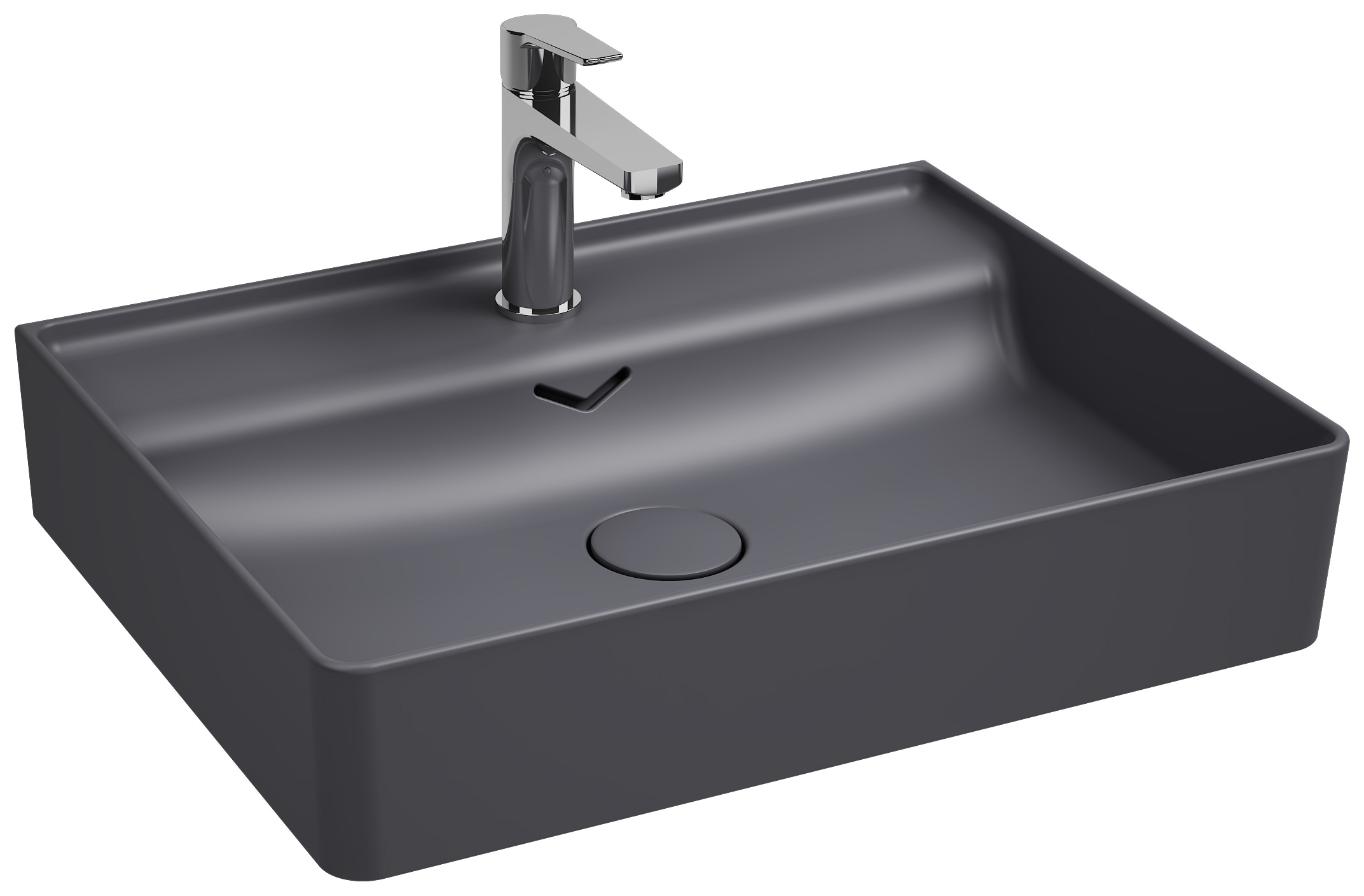 Vea Tezgah Üstü Lavabo 61 cm Antrasit