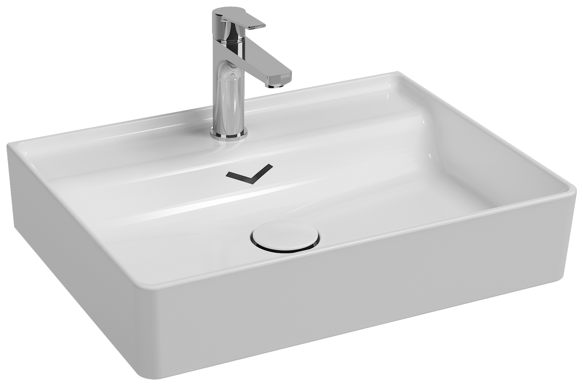 Vea Tezgah Üstü Lavabo 61 cm Beyaz