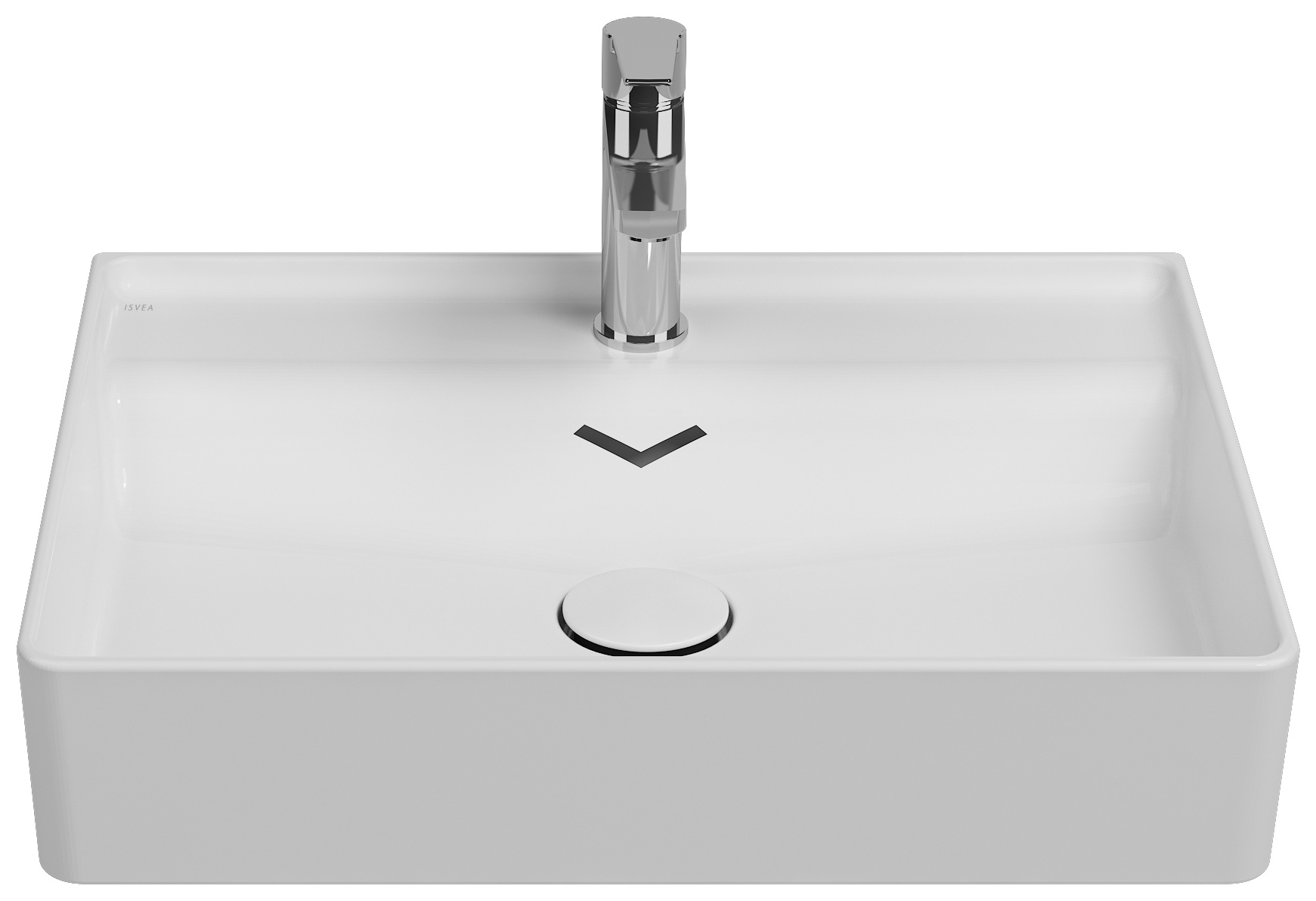 Vea Tezgah Üstü Lavabo 61 cm Beyaz