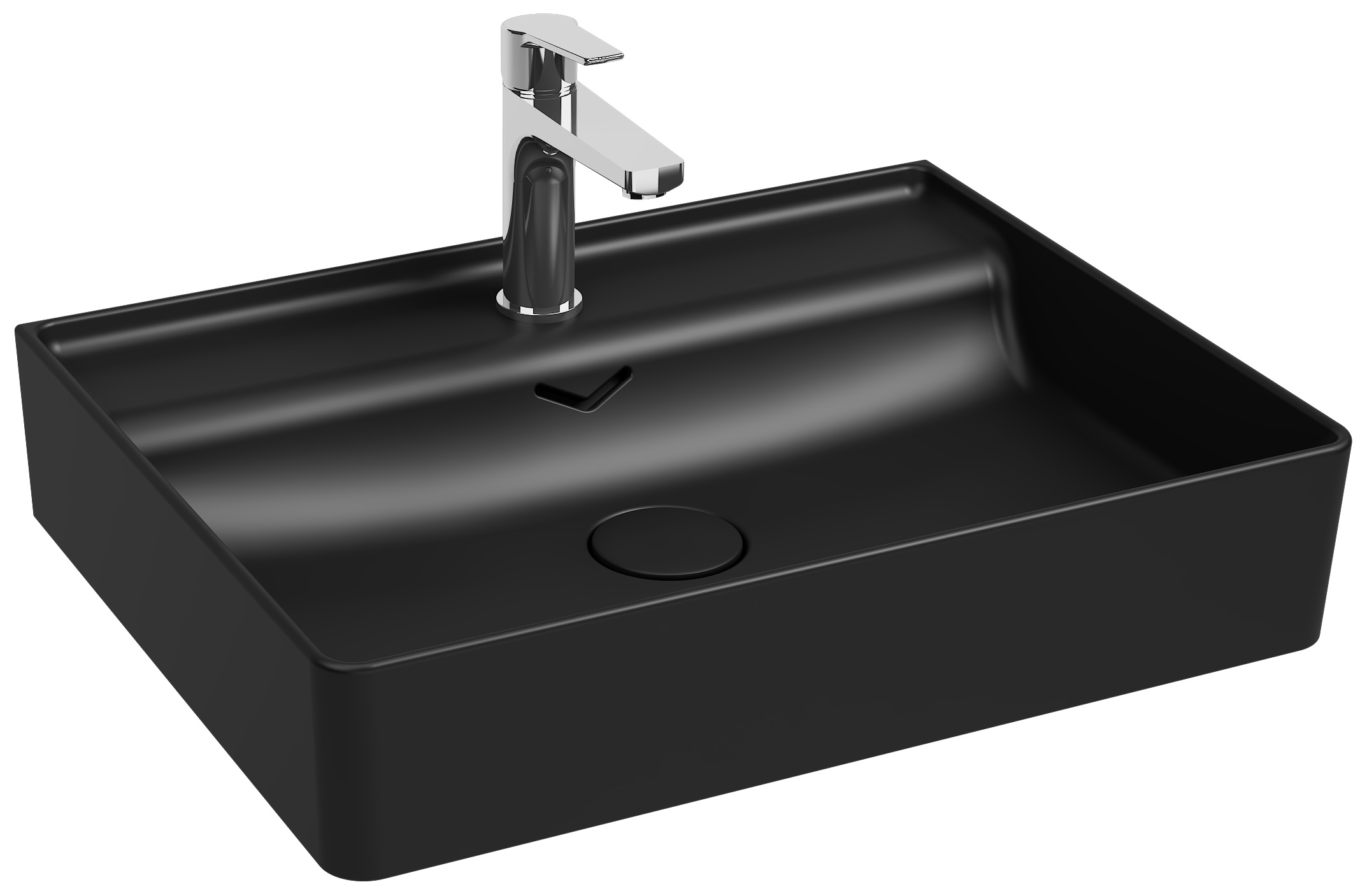 Vea Tezgah Üstü Lavabo 61 cm Siyah