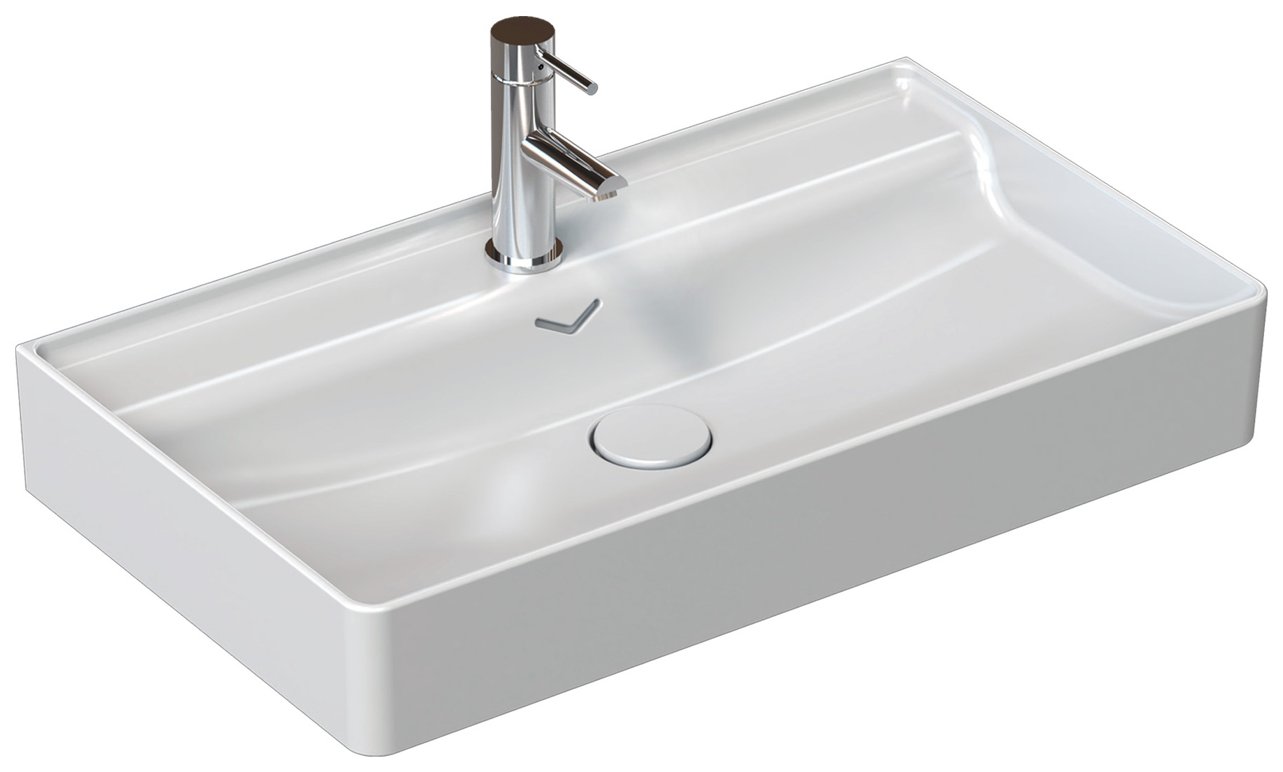 Vea Tezgah Üstü Lavabo 81 cm Beyaz