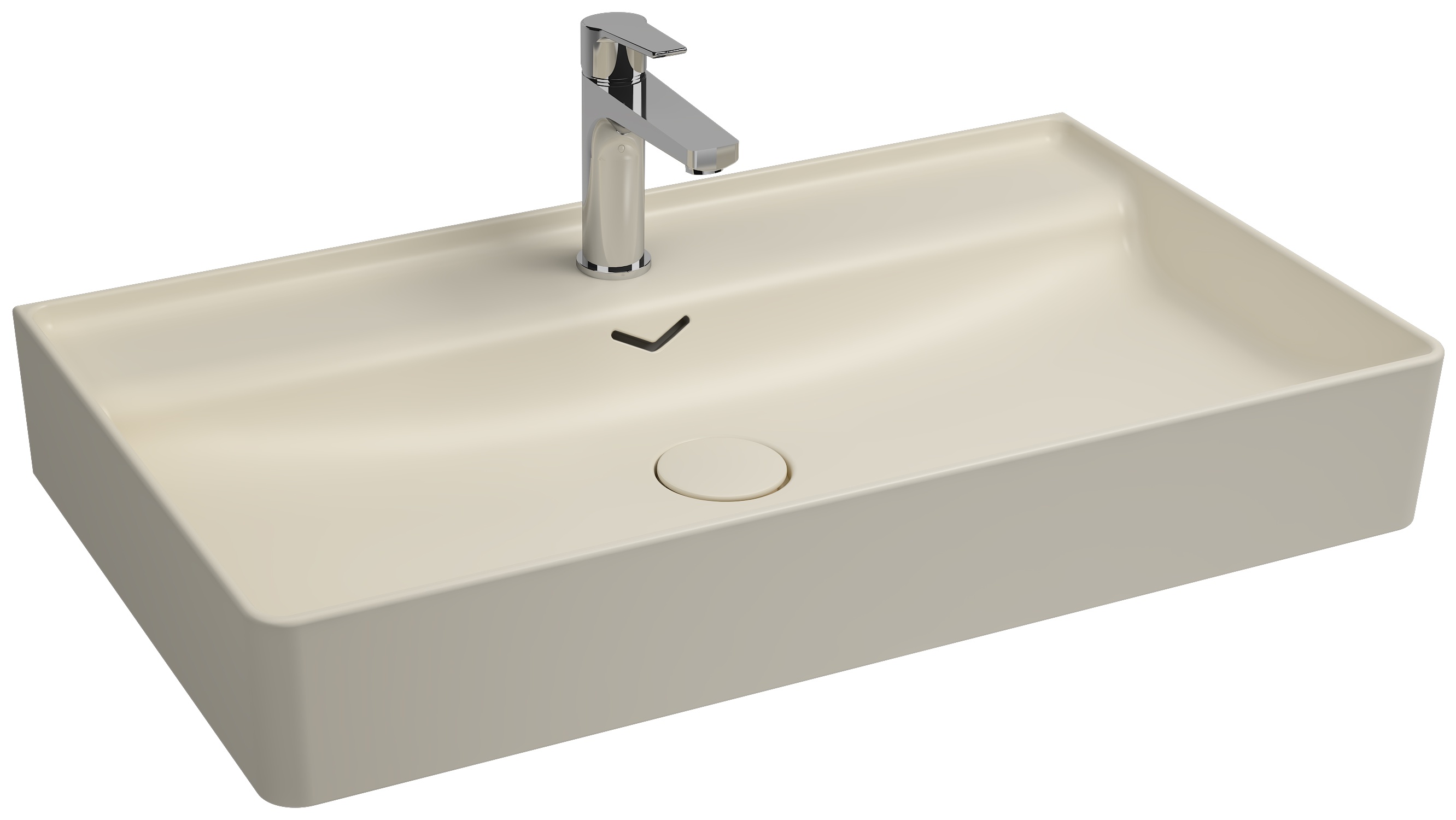 Vea Tezgah Üstü Lavabo 81 cm Fildişi